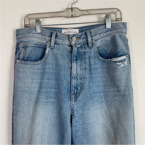 SLVRLake womens Blue London long time coming distressed jeans 29 - Picture 10 of 10